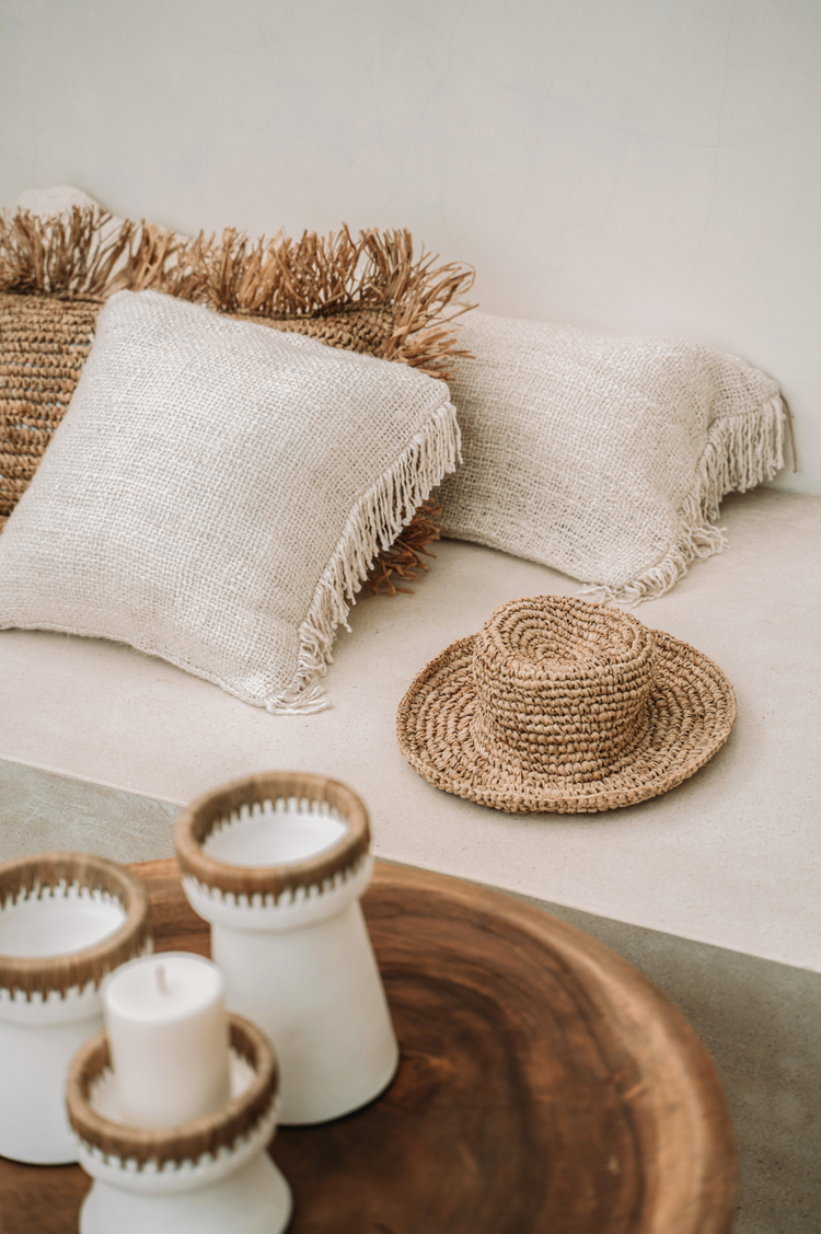 Cushion Cream 40x40cm Bazar Bizar