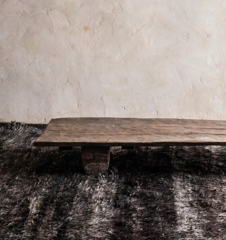 Authentique table basse Naga ancienne 181x58xH21cm