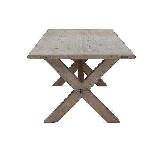 Table à manger en bois brut - 240x100cm - Snowdrops