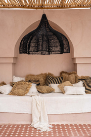 Coussin en raphia naturel 40x40 Bazar Bizar