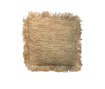 Coussin en raphia naturel 40x40 Bazar Bizar