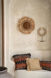 Coussin en raphia naturel 40x40 Bazar Bizar