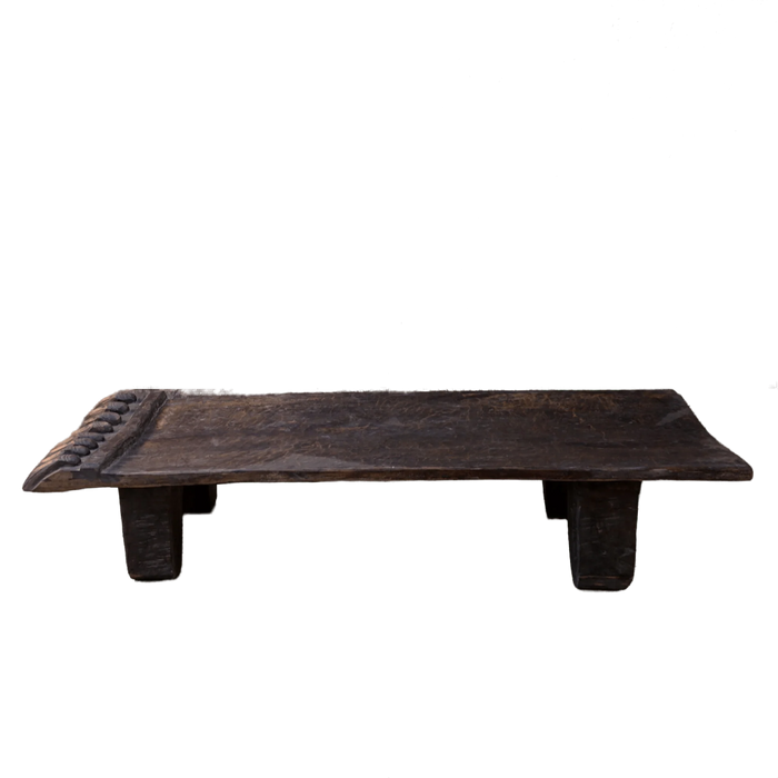 Authentique table basse Naga ancienne 176x71xH36cm