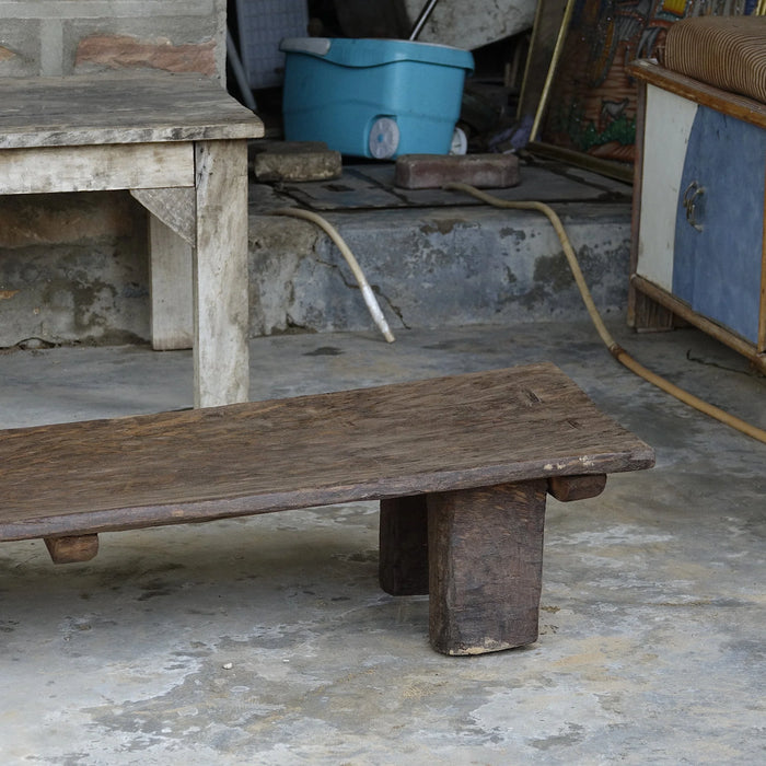 Authentique table basse Naga ancienne 189.5x51.5xH23.5cm