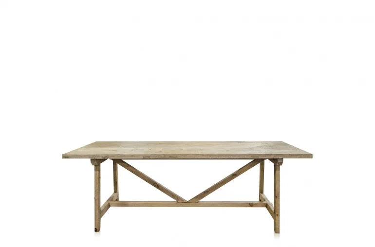 Raw wooden dining table - 270x90xH76cm