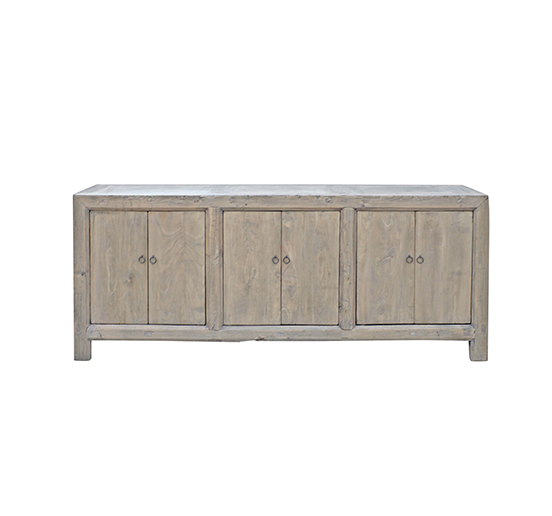 Buffet Bois Brut L220xW44xH90cm pièce unique