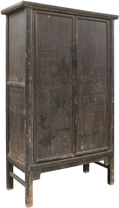 Black Vintage Cabinet  122x56xh201cm Unique Item