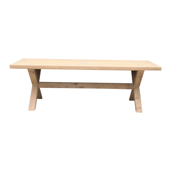 Raw wooden dining table Cross - 240x100cm - Maison Bliss N°17
