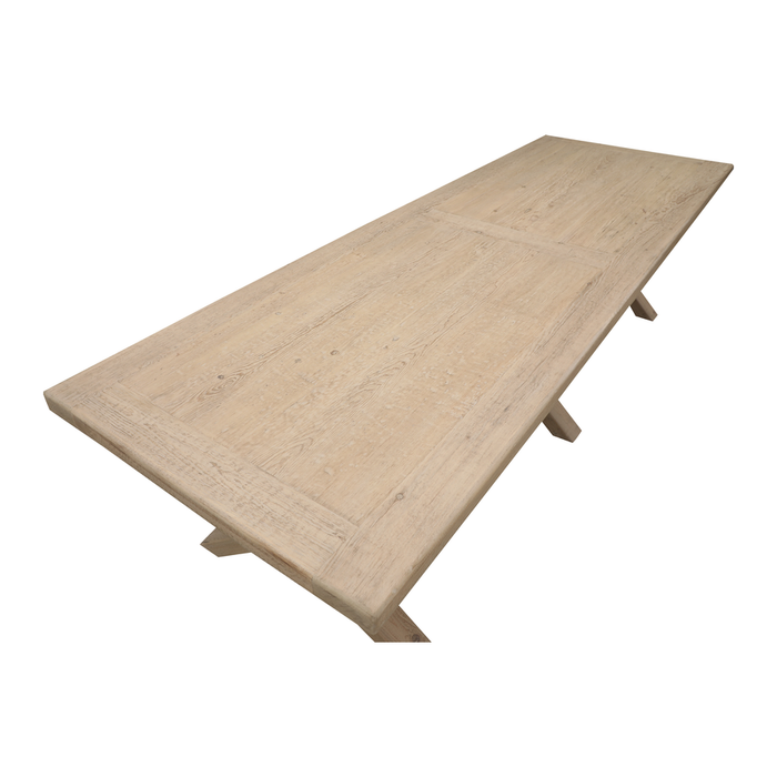 Raw wooden dining table Cross - 300x100cm - Maison Bliss N°17