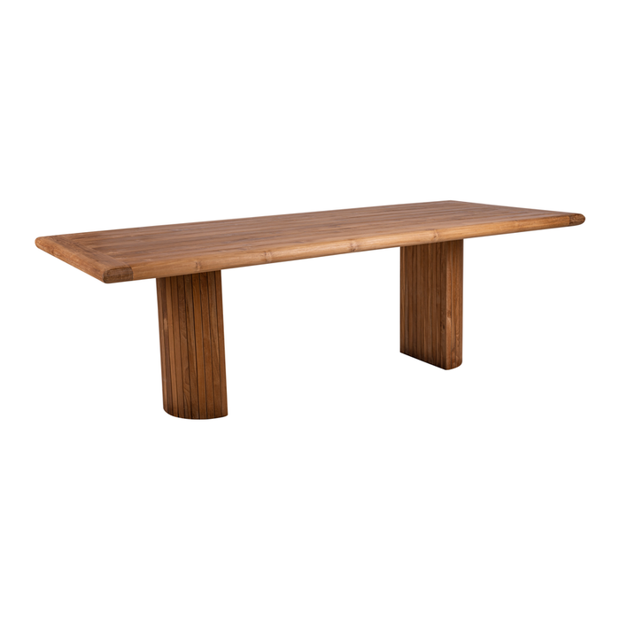 Table de jardin CENTRAL teck 240x100x78cm