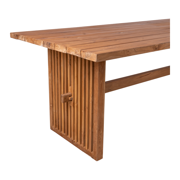 Table de jardin Byron teck 240x100x78cm