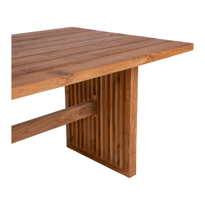 Table de jardin Byron teck 200x100x78cm