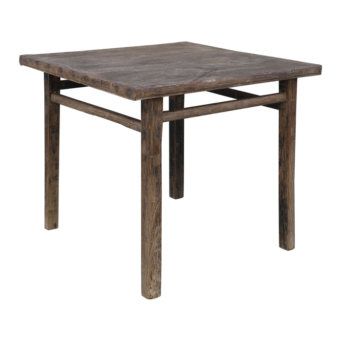 Raw wooden dining table 90x88xH78cm