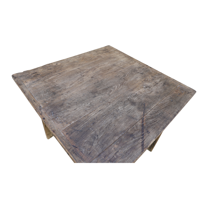 Raw wooden dining table 90x88xH78cm