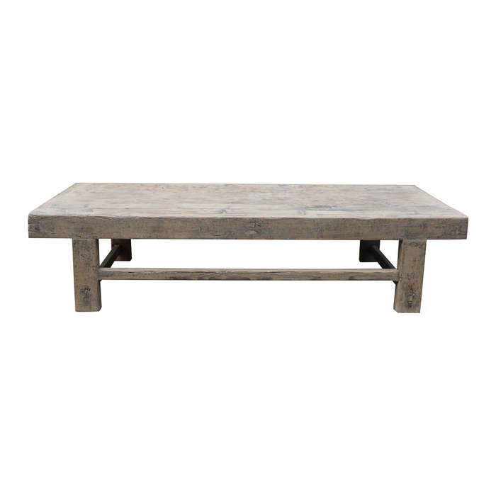 Mesa de centro vintage madera cruda 191x84x45cm Pieza Unica