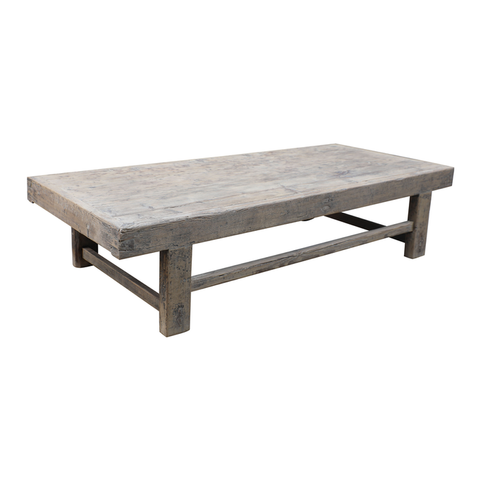 Mesa de centro vintage madera cruda 191x84x45cm Pieza Unica