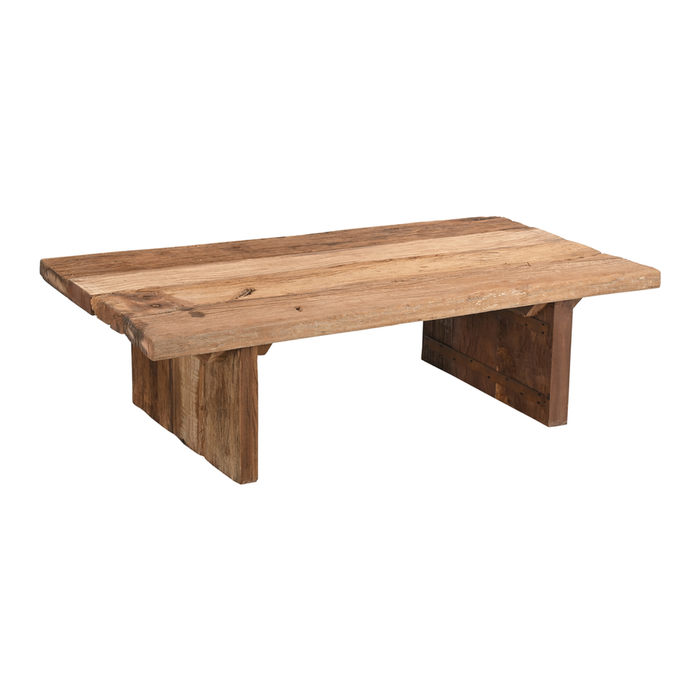 Mesa de centro vintage madera cruda 157x84x45cm Pieza Unica