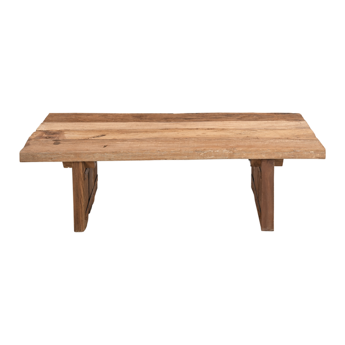 Mesa de centro vintage madera cruda 157x84x45cm Pieza Unica