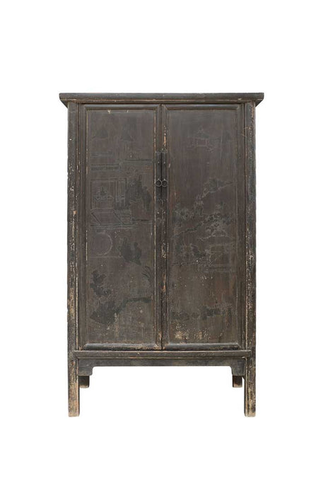 Black Vintage Cabinet  122x56xh201cm Unique Item