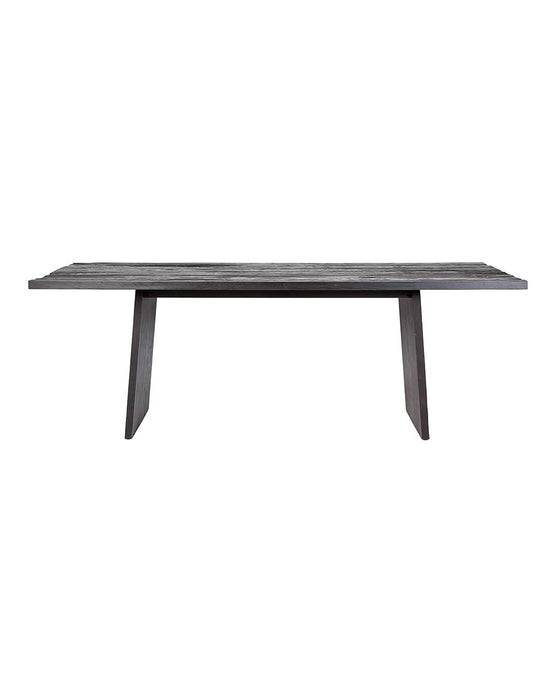 Table de salle à manger teck EROSI noir 220cm Dareels