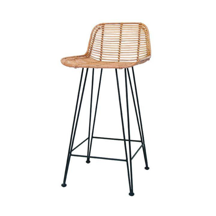 Tabouret de bar en rotin naturel - HK Living