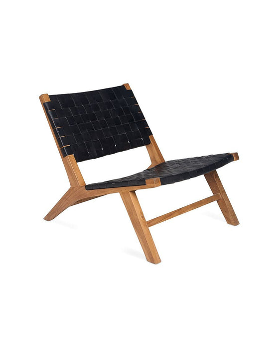 Lounge chair BELT Black Dareels