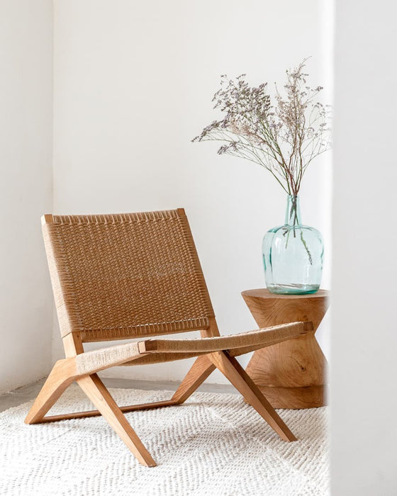 Lounge chair LAWIT Natural Dareels