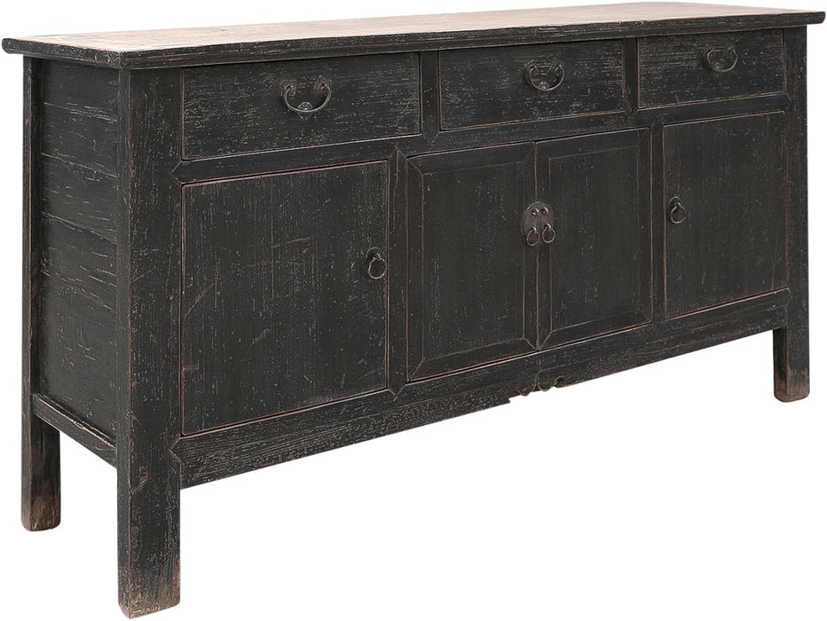 Vintage Sideboard Black - 159X45X85cm - piece unique