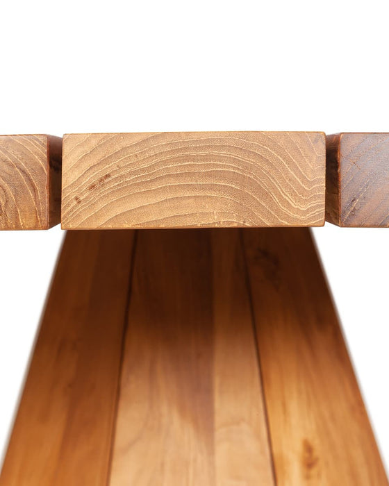 Outdoor dining table round JATI WL teak - Ø130cm - Dareels