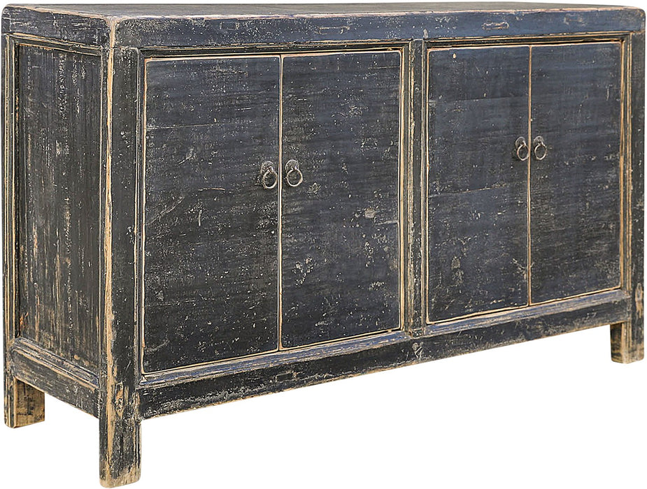 Vintage Sideboard Black - 145X43X85cm - piece unique