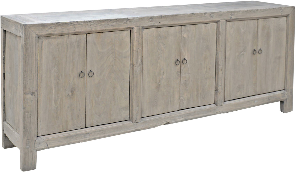 Buffet Bois Brut L220xW44xH90cm pièce unique