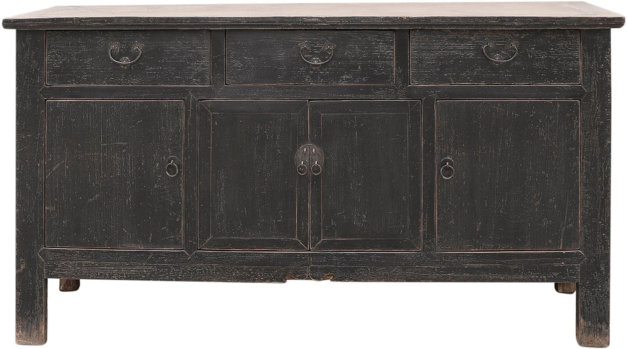 Vintage Sideboard Black - 159X45X85cm - piece unique