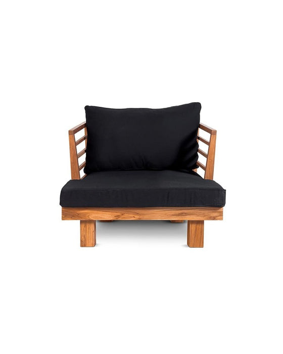 Outdoor Lounge chair STRAUSS Black Dareels