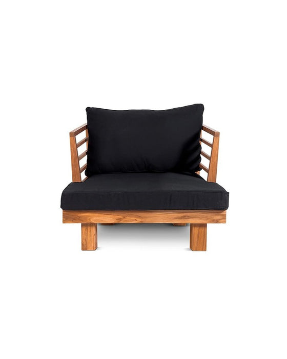 Fauteuil de jardin STRAUSS noir Dareels