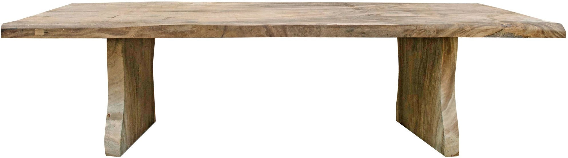 Mesa de Comedor madera cruda 300x90-110xh76-78cm