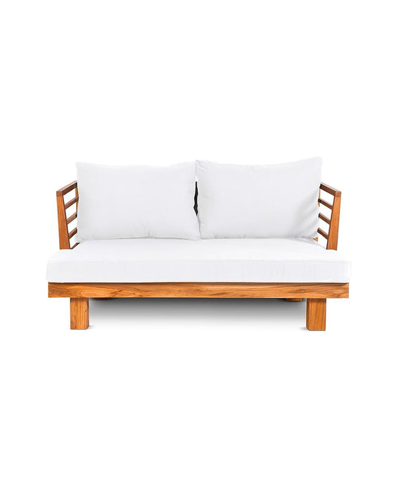 Lounge outdoor sofa STRAUSS White 2 seat Dareels