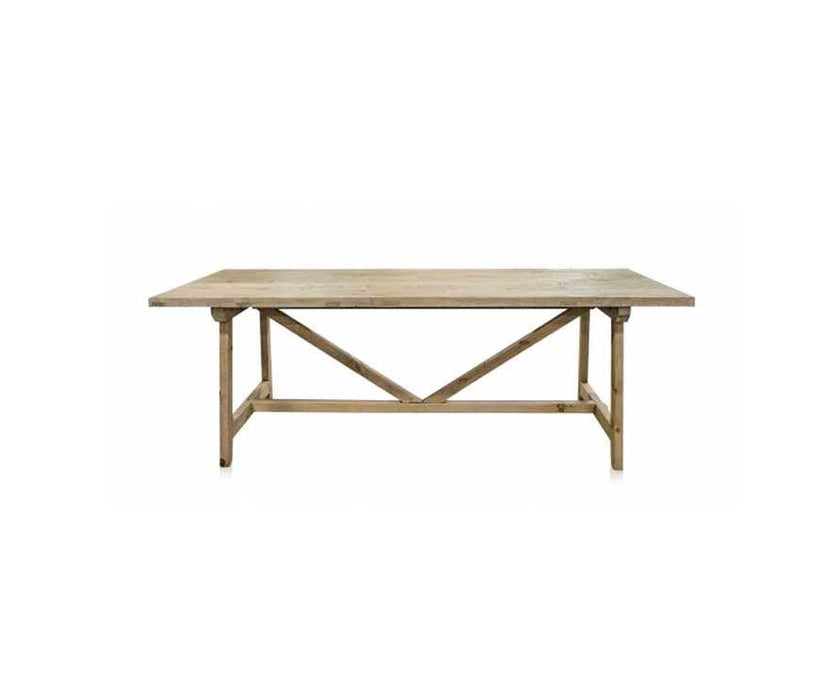 Raw wooden dining table - 270x90xH76cm