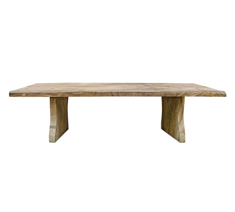 Dining room table raw wood - 250x90-110xh76-78cm