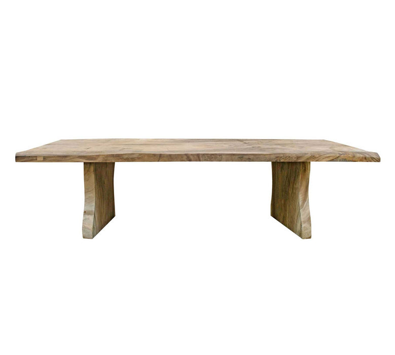 Table de salle à manger en bois brut 300x90-110xh76-78cm