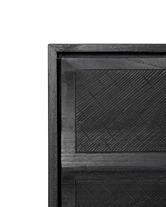 TV cupboard teak RIJAL Black 240cm Dareels