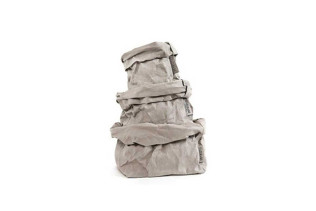 Sac en Papier Lavable M Gris Uashmama