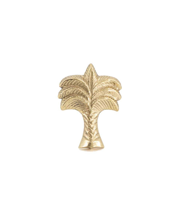 Palmtree doorknob - Gold shiny
